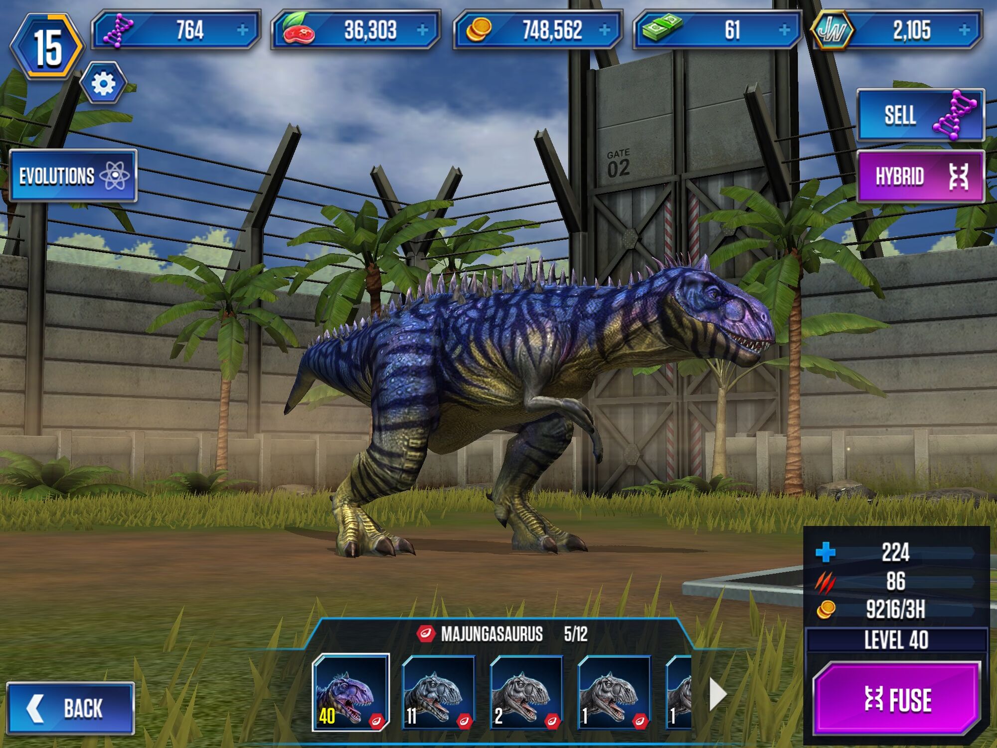 jurassic world evolution majungasaurus