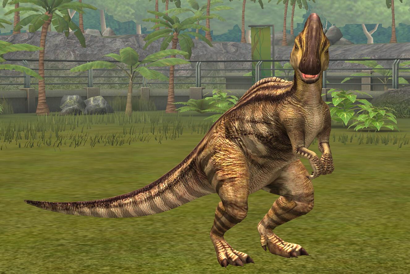 parasaurolophus jurassic world the game