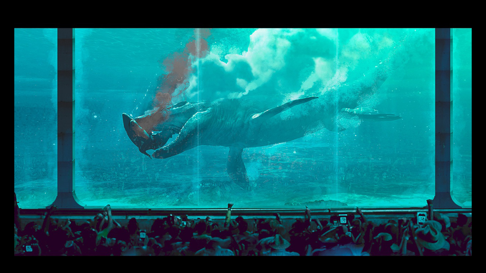 jurassic park 4 concept art shark