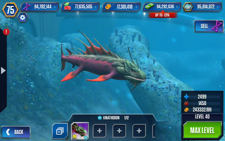 all aquatic dinosaurs in jurassic world the game
