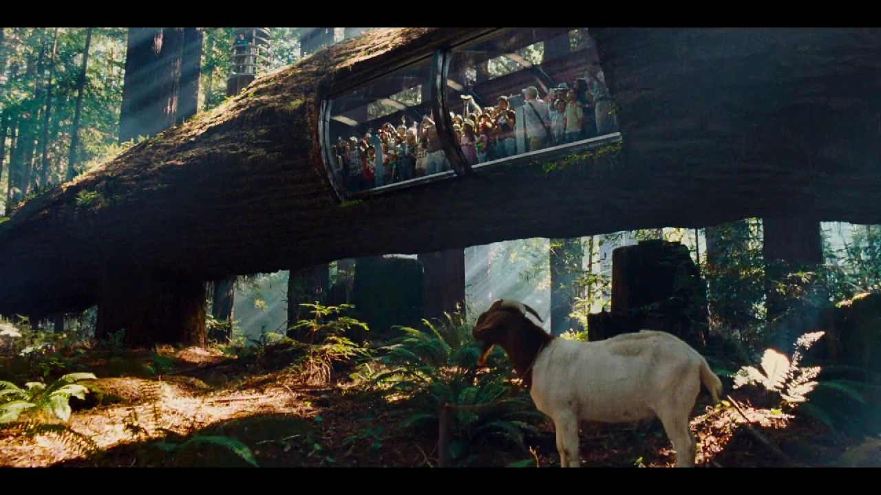 T Rex Eats Goat Jurassic Park