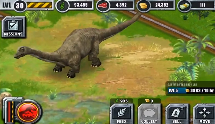 camarasaurus jurassic world evolution