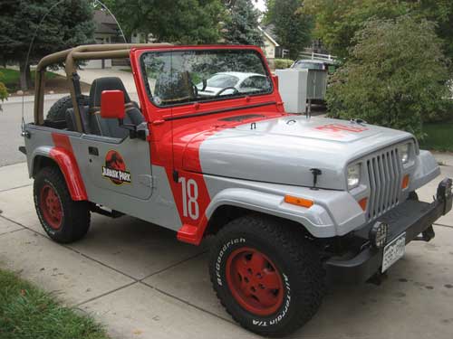 jurassic park jeep ride on