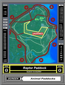 Raptor Paddock on screen