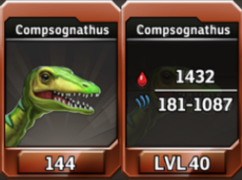 compsognathus jurassic world the game
