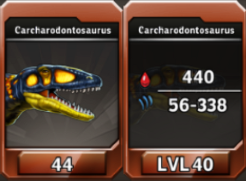 carcharodontosaurus jurassic world the game