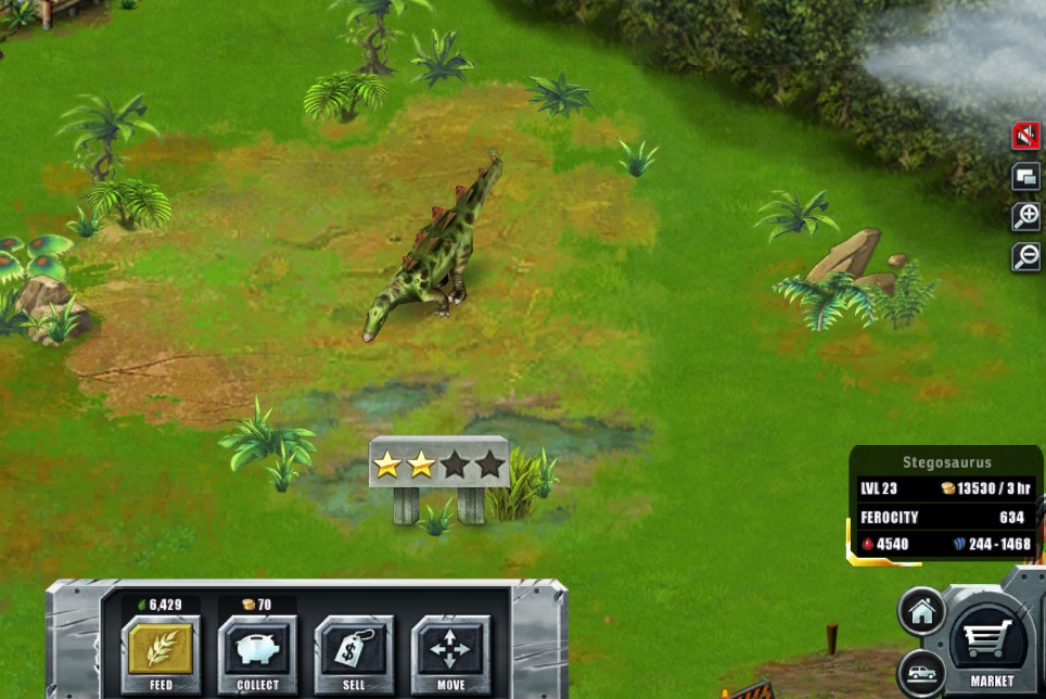 jurassic park builder stegosaurus