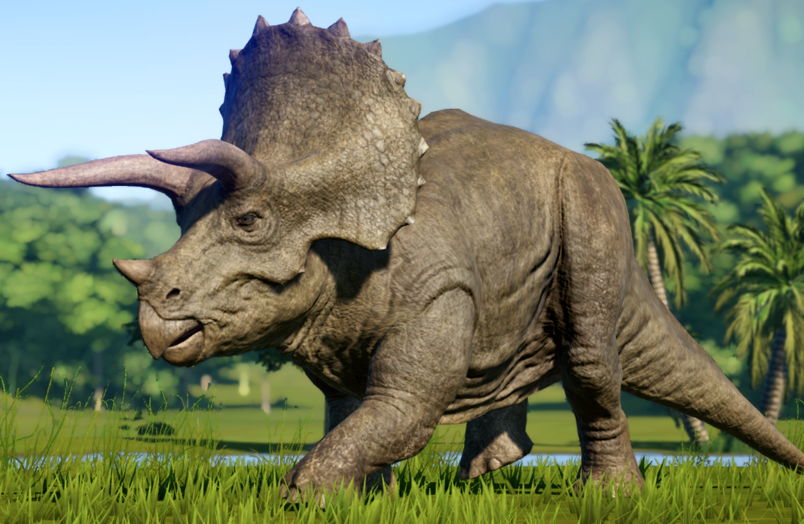 jurassic world evolution triceratops