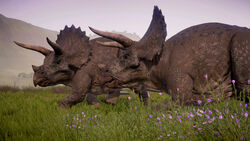 jurassic world evolution triceratops