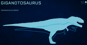 giganotosaurus jurassic world evolution