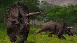 triceratops jurassic world the game