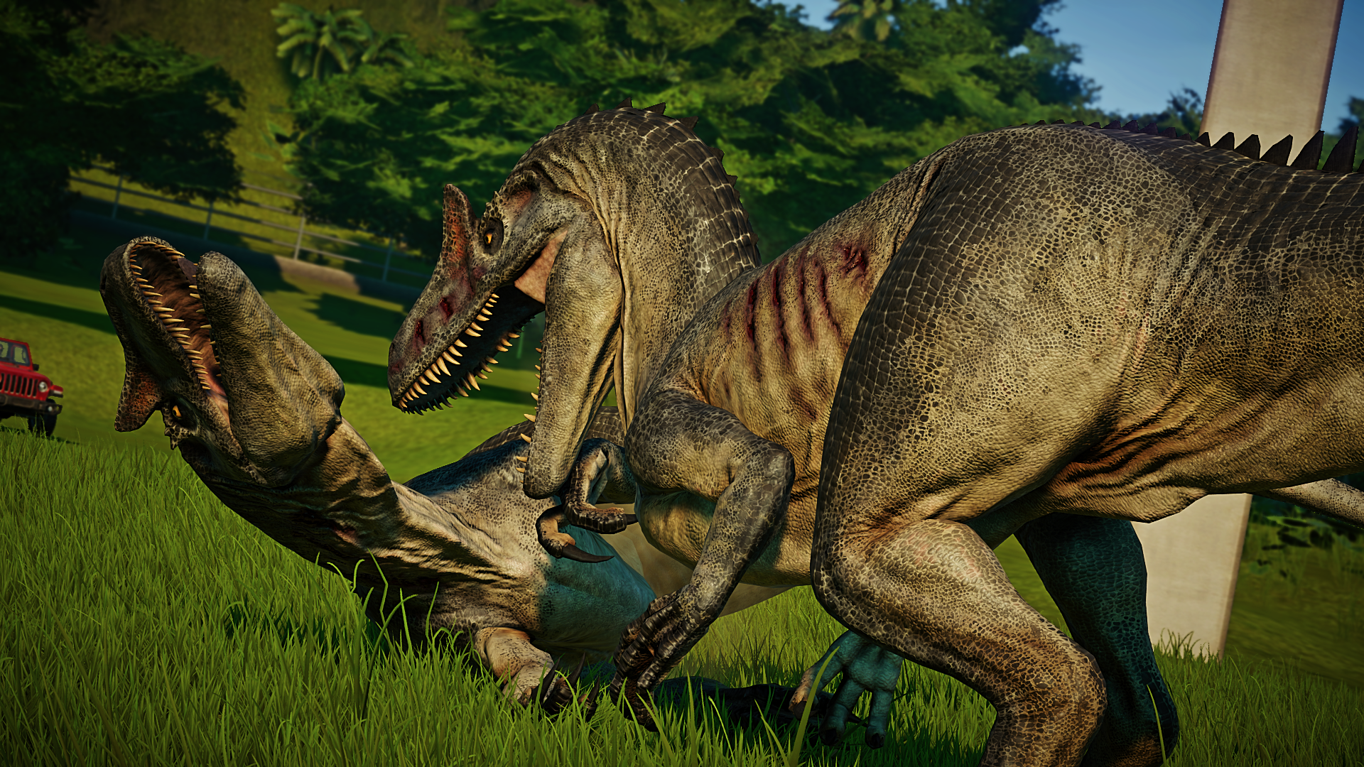 allosaurus jurassic world evolution