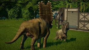 jurassic world pentaceratops