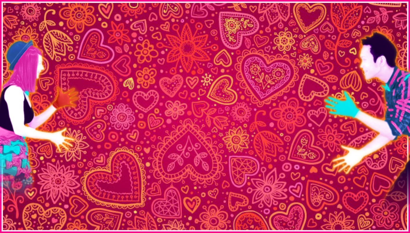 Image Red Heart Valentines Day Card Background Vector 1jpg