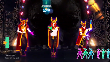 Omg Just Dance Wiki Fandom Powered By Wikia - before the dawn redux fallen devil skin gameplay roblox