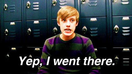 Image result for yeah i went there gif