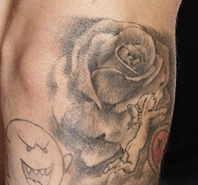 justin bieber rose tattoo