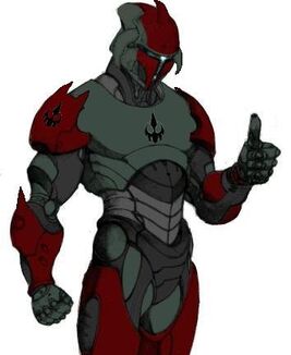Aceleus Draays Jenssarai Armor red and silver