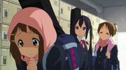 Yui embarrassed