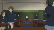 Mio in her new class