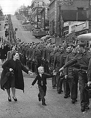 Canadian Troops on Parade