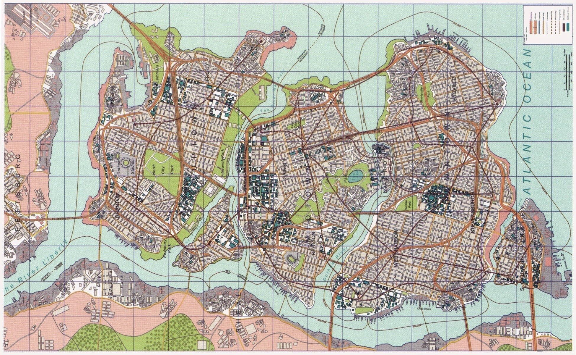 Gotham City Map