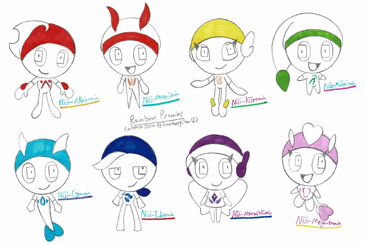 Kamiwaza Wanda - Rainbow Promins Conception Sketch
