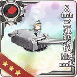 8inch Triple Gun Mount Mk.9 mod.2 357 Card