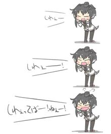 Tokitsukaze yelling
