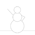 Waving Snowman