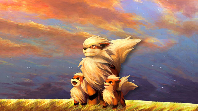 File:Arcanine with her puppy's.jpg