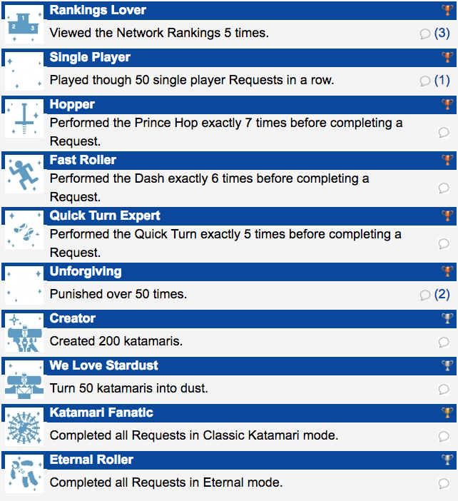Katamari Forever Trophy Guide Katamari Forever Trophy Guide