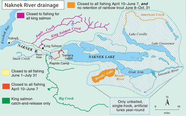 Image - MAP - NAKNEK RIVER DRAINAGE FROM ADF&G.JPG  Katmai Bearcams 