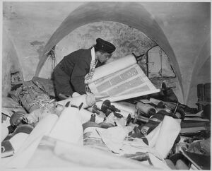 Institute in Frankfurt, Germany, Chaplain Blinder examines