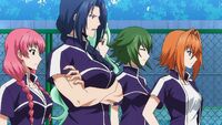Suruga facing off Setouchi