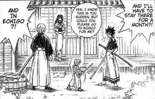 Kenji learning swordsmanship