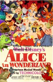 Simba, Timon, and Pumbaa's Adventures of Alice in Wonderland poster