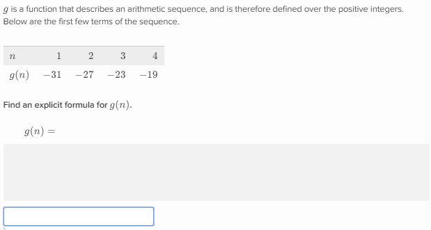 explicit formula for arithmetic sequence guided notes