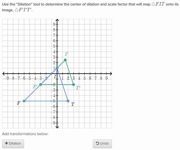 Find The Dilation That Maps A Given Figure To Another Advanced