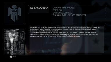 ISC Cassandra Dossier