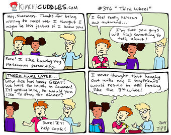 376 Third Wheel Kimchi Cuddles Wikia Fandom