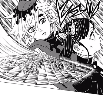 Kanao Tsuyuri And Inosuke Hashibira Vs Doma Kimetsu No Yaiba