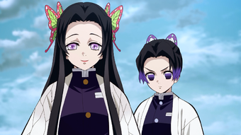 Kanao Tsuyuri And Inosuke Hashibira Vs Doma Kimetsu No Yaiba