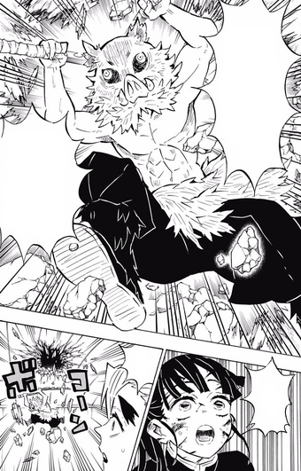 Kanao Tsuyuri And Inosuke Hashibira Vs Doma Kimetsu No Yaiba