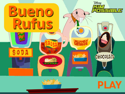 kim possible rufus burrito game