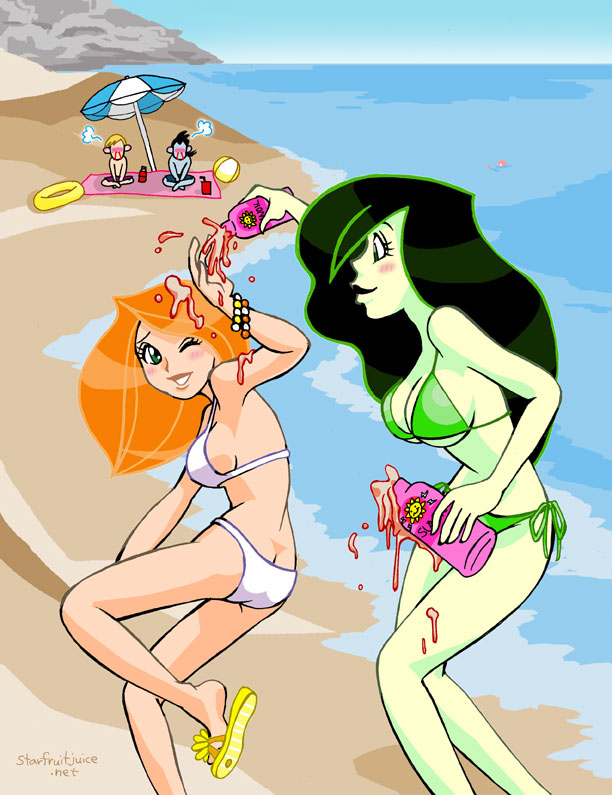 Image Kim And Shego On The Beach By Lychee Soda