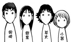 岡崎、樹里、草太和小茜