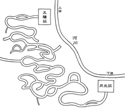 太陽莊月光莊位置圖(漫畫版)