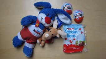 kinder bunny soft toy