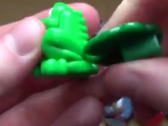 kinder egg frog toy